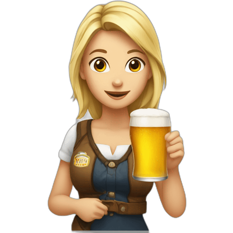 Beer girl  emoji