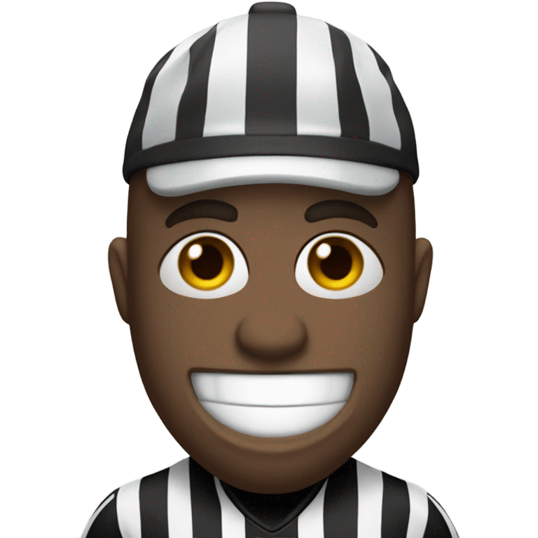 An NFL referee with the face of a donkey emoji