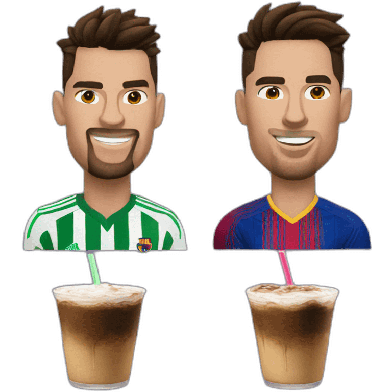 Ronaldo frappe Messi  emoji