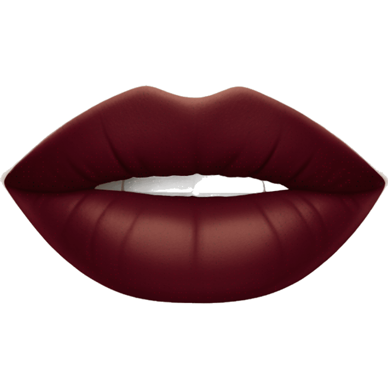 Single burgundy coloured lipstick  emoji