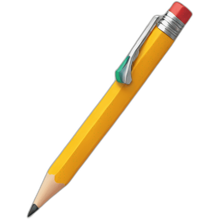 pencil with spanish colors emoji