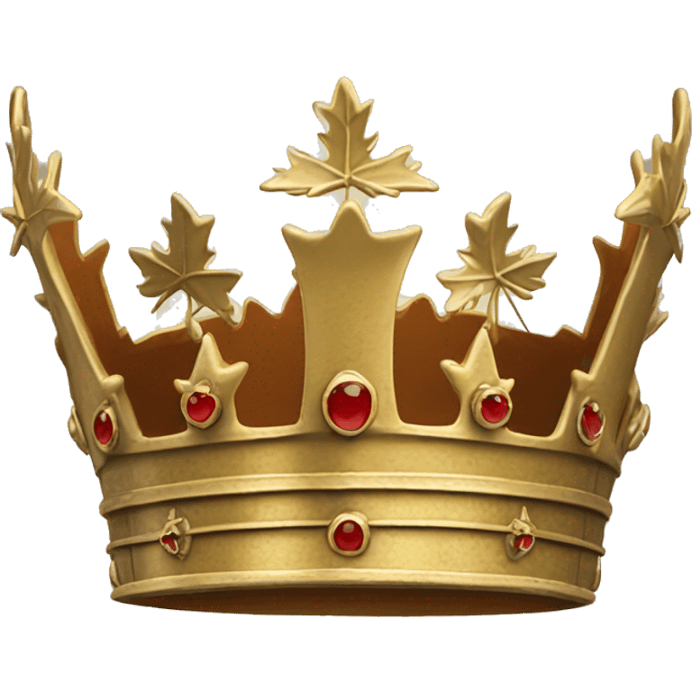 Tudor Crown but with Maple Leaves instead of flier de lie emoji