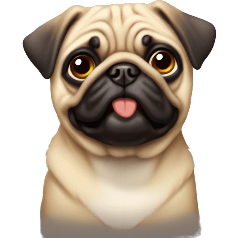 Perro pug  emoji