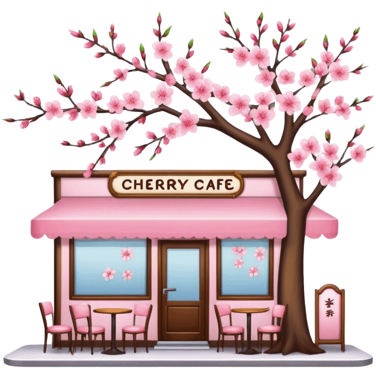 Cherry Blossom caffee emoji