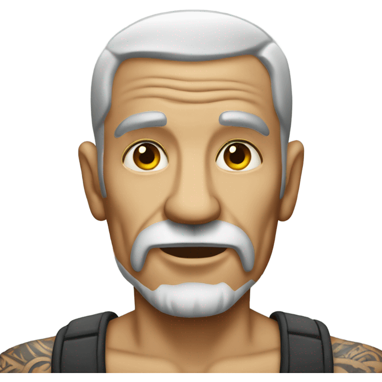 Old tattooed guy  emoji