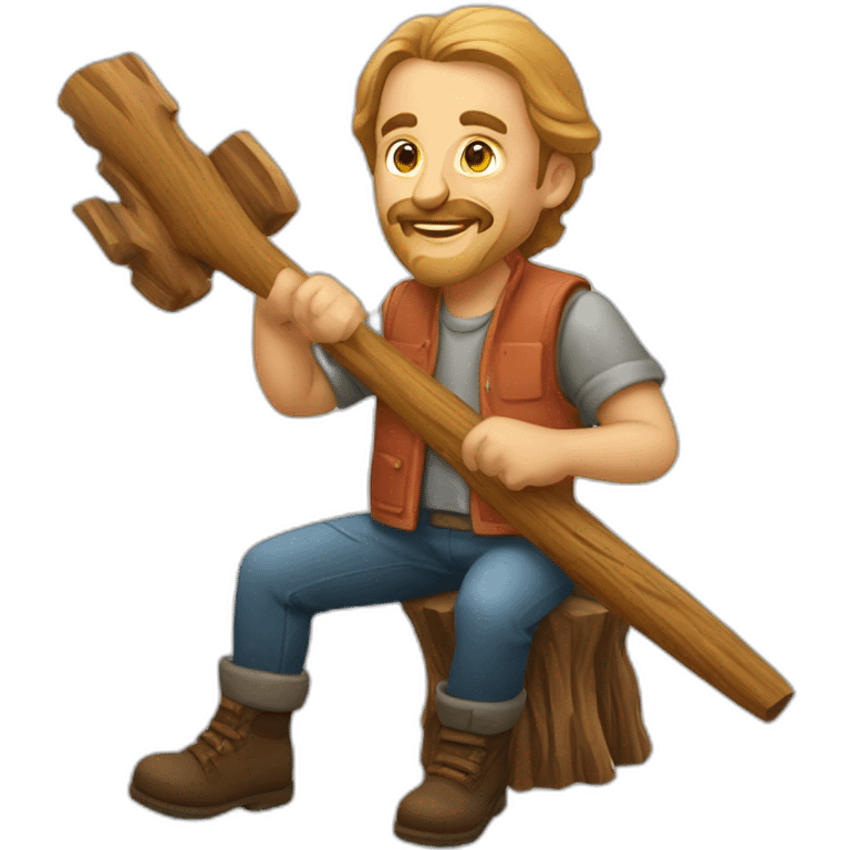 Grabovetskiy wood carver emoji