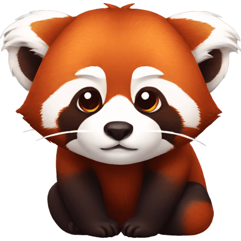 pensive red panda emoji