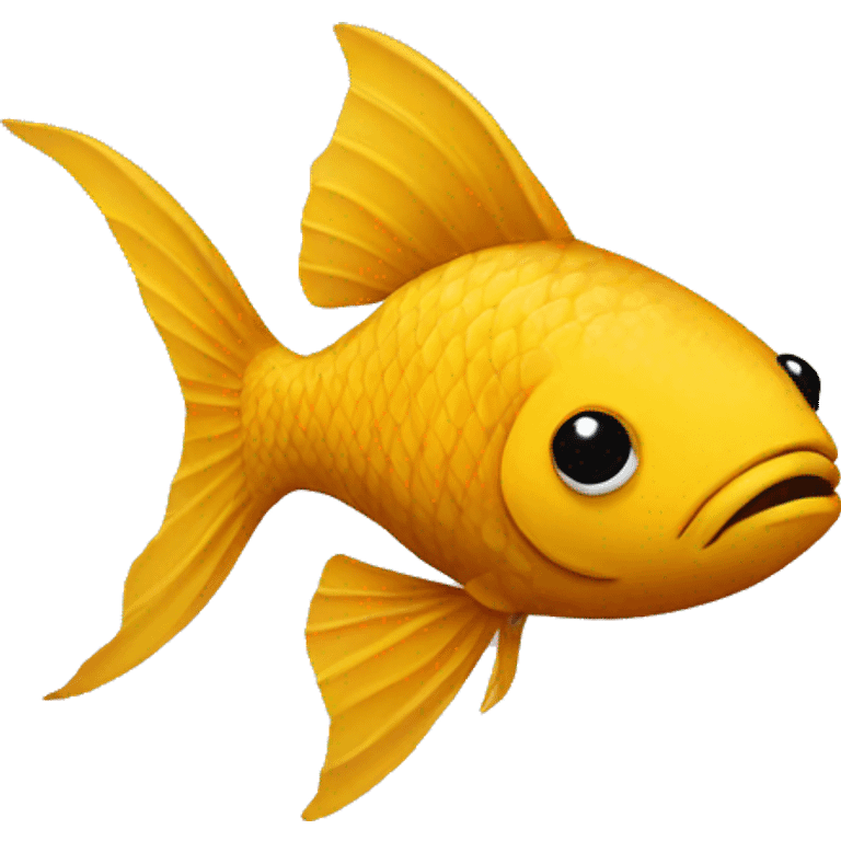 Fish covered in turmeric emoji