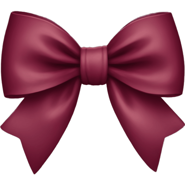 Burgundy bow emoji