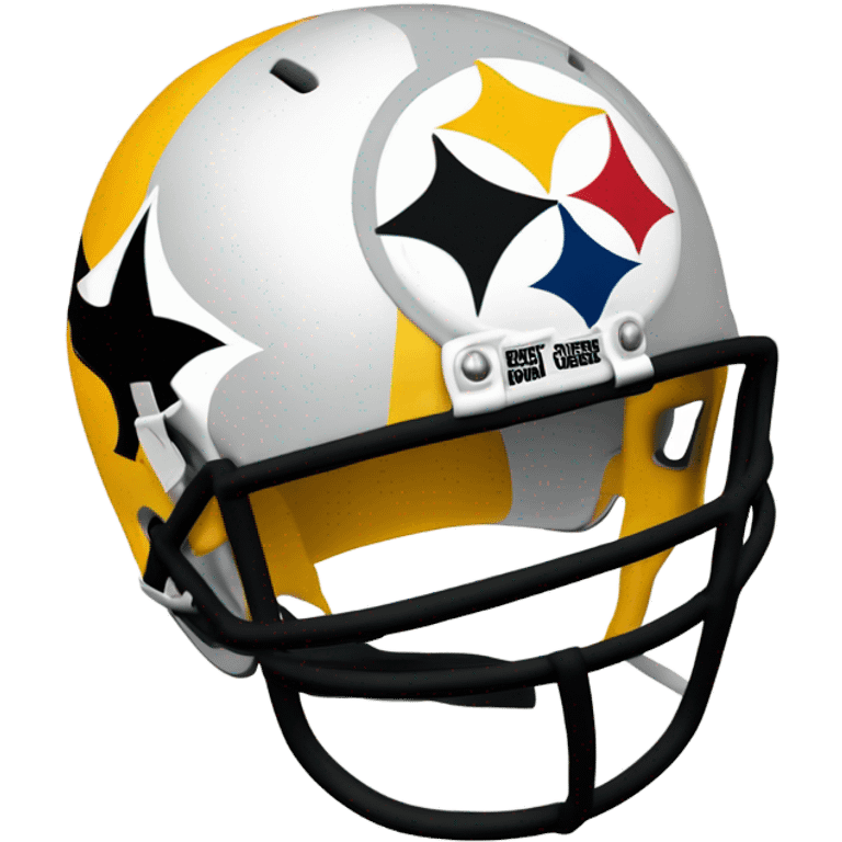 Steelers helmet with logo emoji