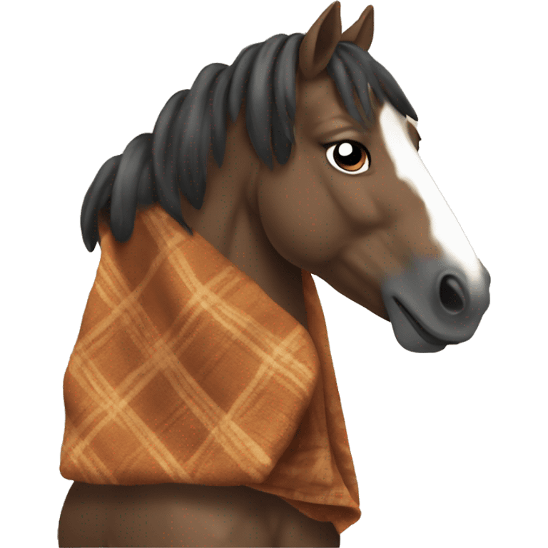 Horse wear blanket emoji