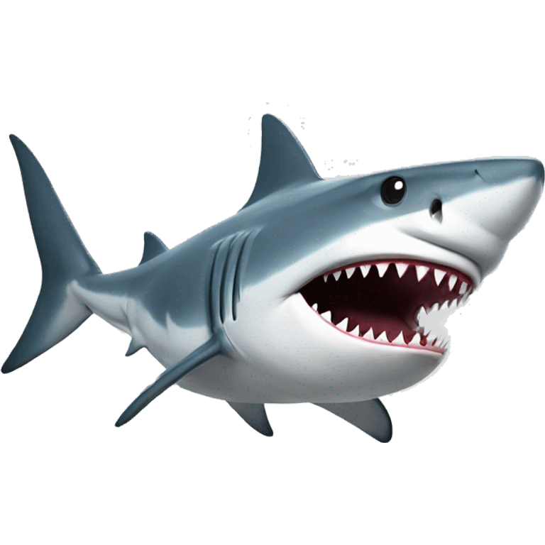 shark with computer emoji