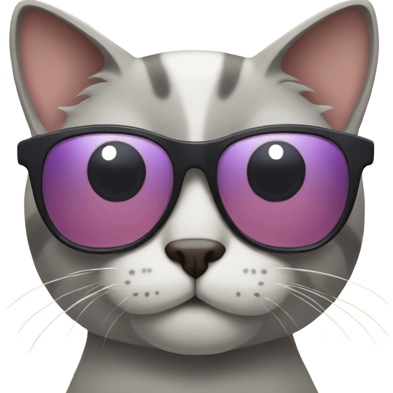 Cat with sunglasses emoji