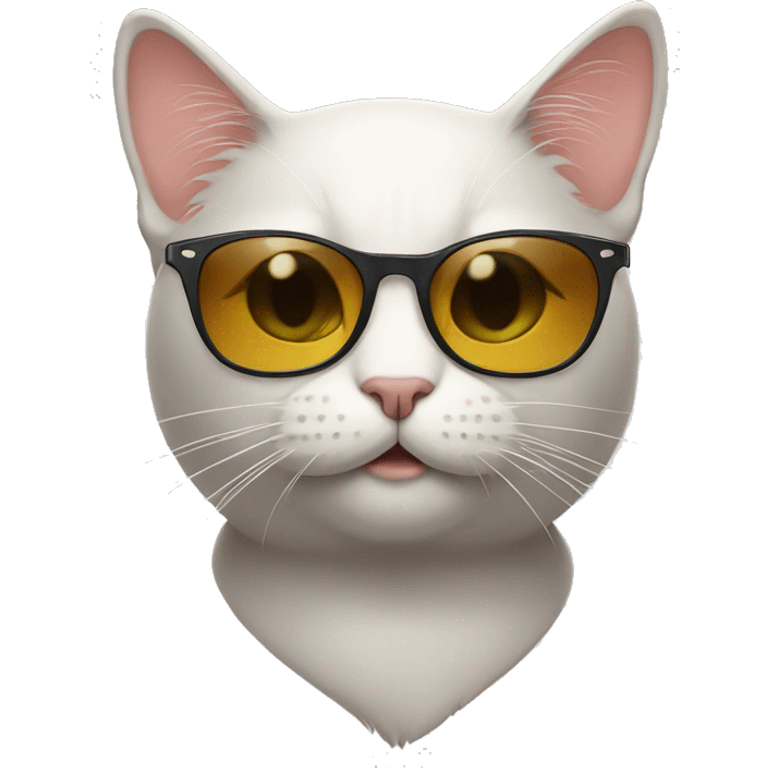 Cat with sunglasses  emoji