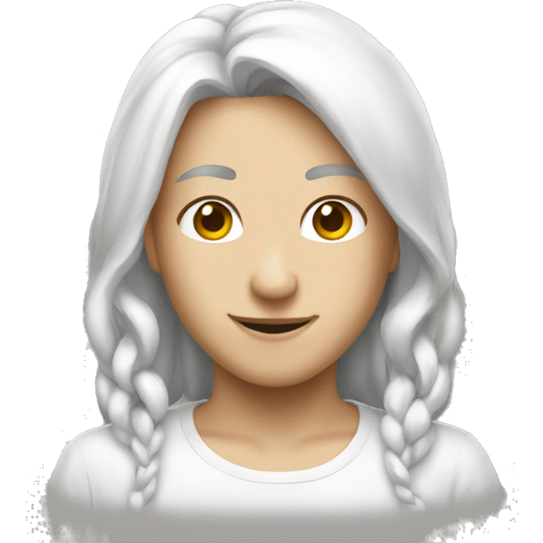 white lotos emoji