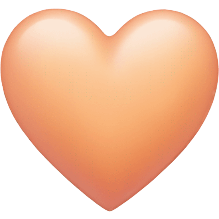 pastel peach heart emoji