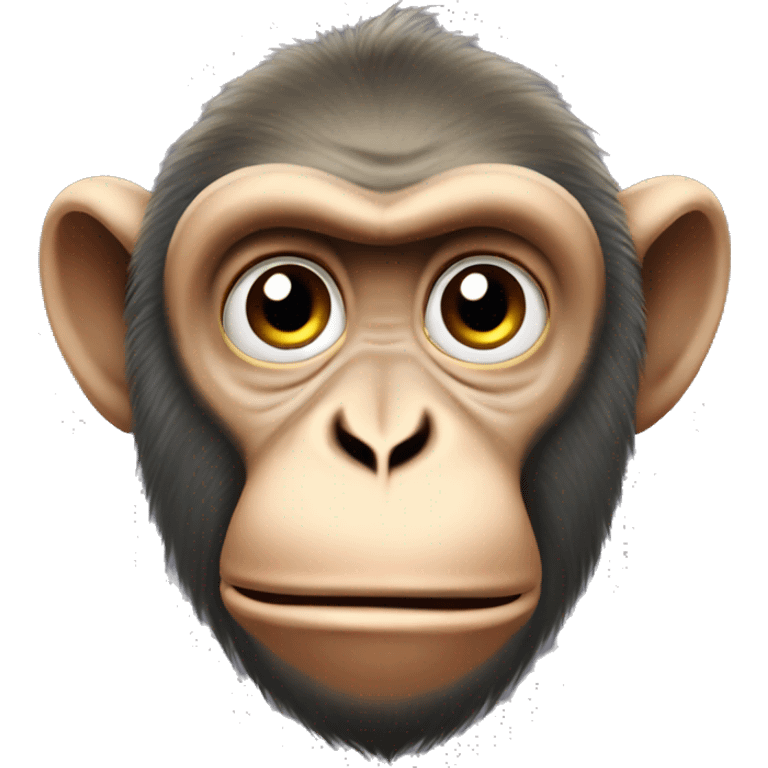 Greedy macaque monkey emoji