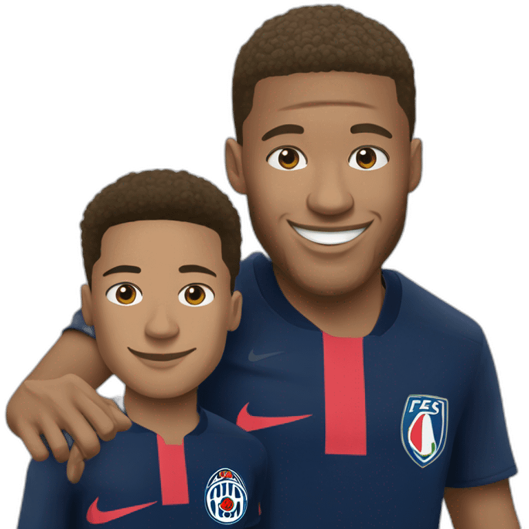 Neymar avec Mbappé  emoji