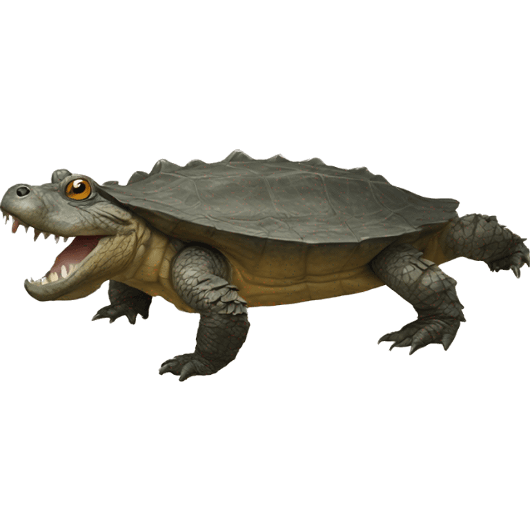 Alligator snapping turtle emoji