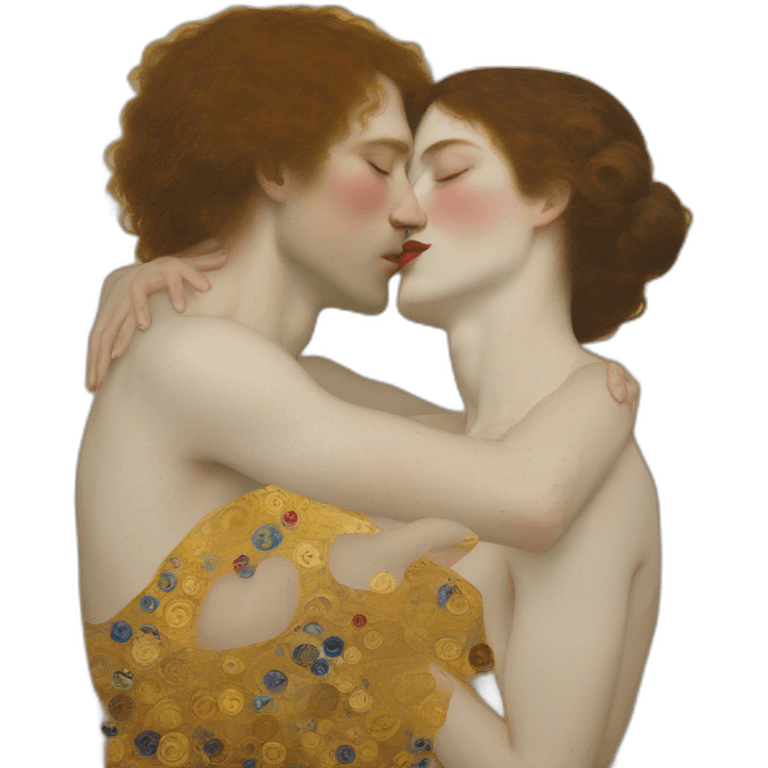 Kiss by Gustav Klimt emoji