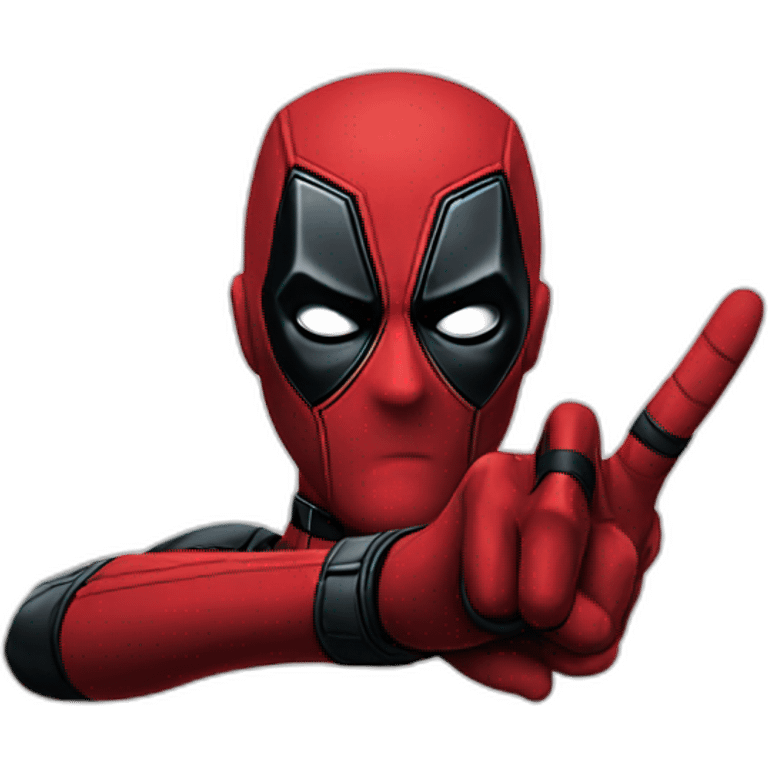 Deadpool finger ok emoji