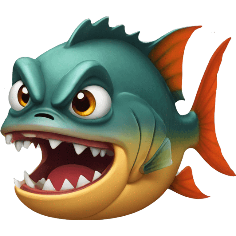 Piranha angry emoji