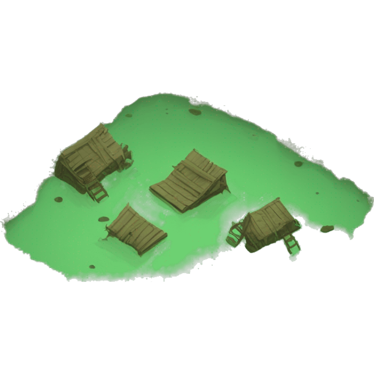 swamp, ruins emoji