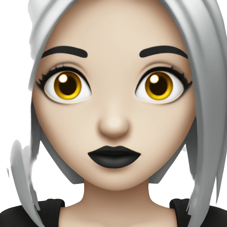 Goth girl emoji