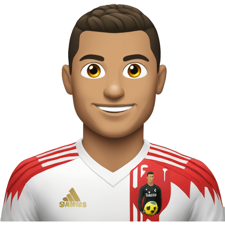 Cristiano ronaldo with albanian dress emoji