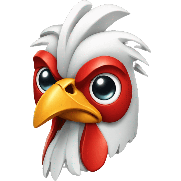 robot rooster emoji