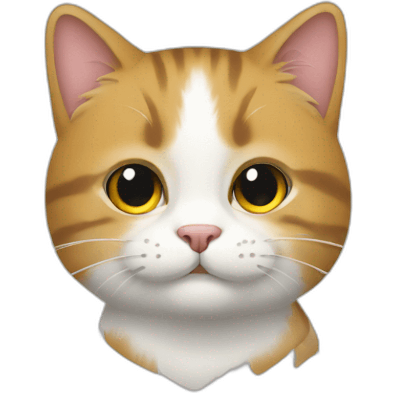 Un chat sur un âne emoji