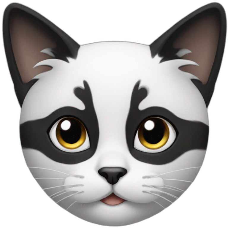 tender black-and-white-cat emoji