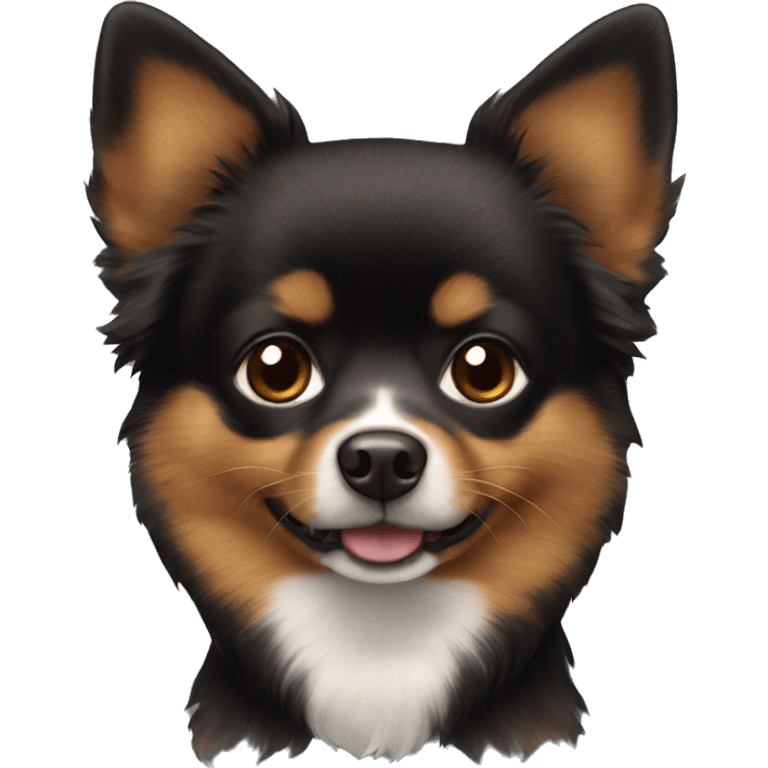 Black and brown pomchi  emoji