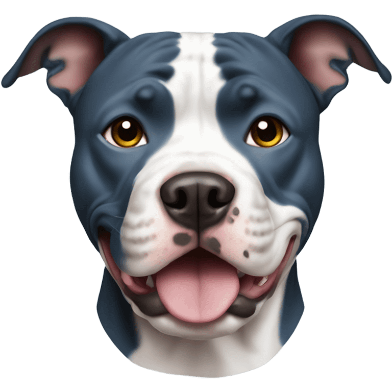 Realistic blue nosed pitbull emoji emoji