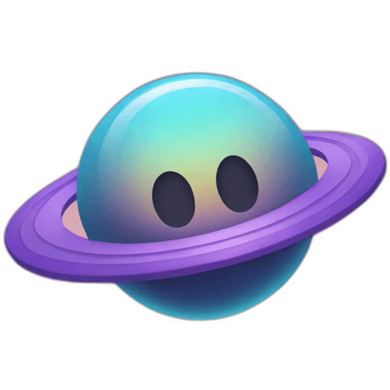 Share button with outerspace theme emoji