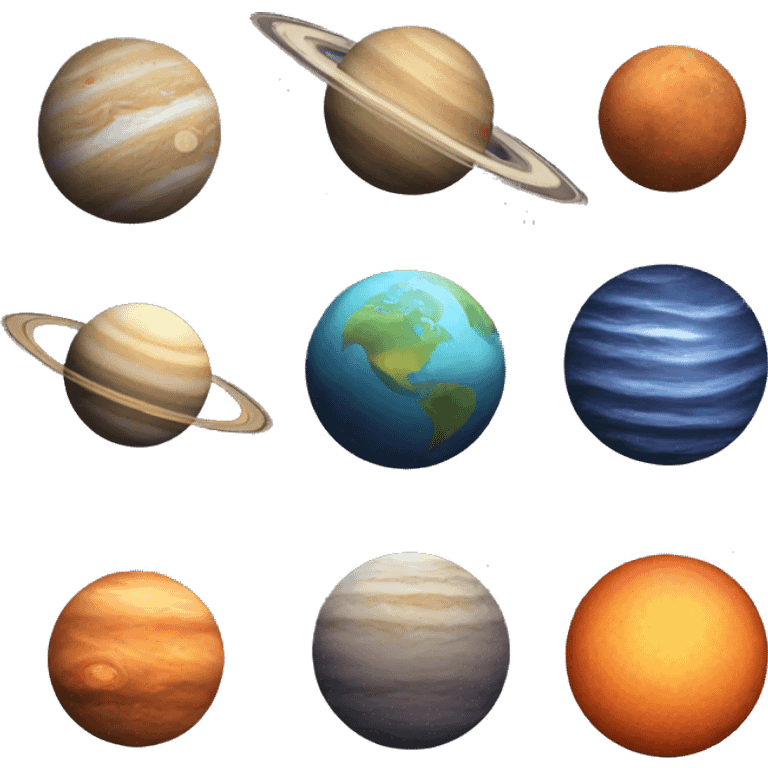 The planets emoji