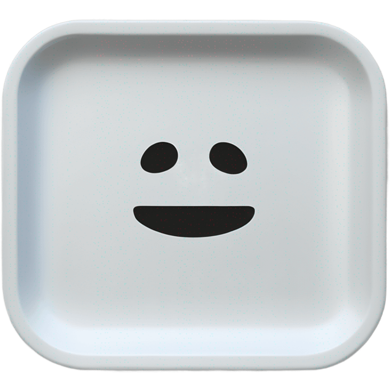 White rolling tray emoji