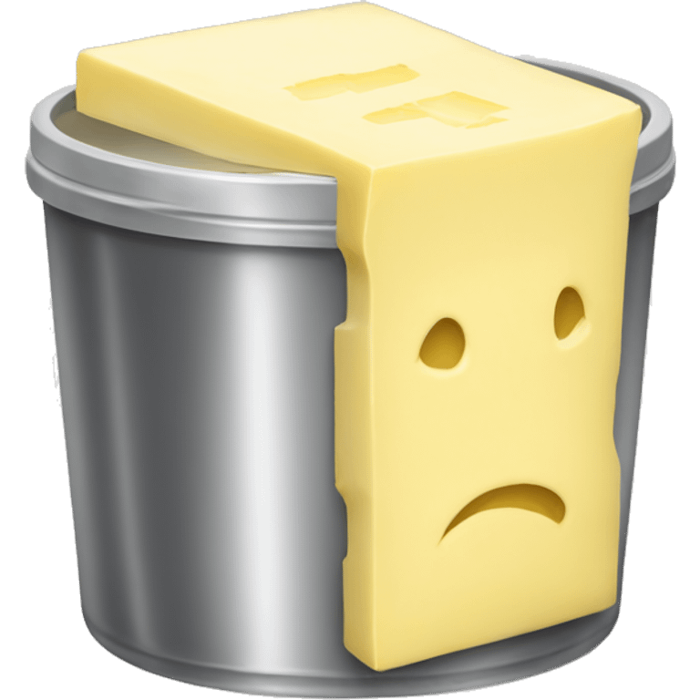 Butter in a mtal container emoji