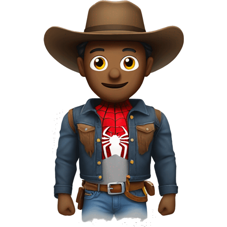 Spiderman with a cowboy hat emoji