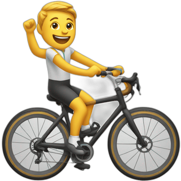 happy cycling emoji