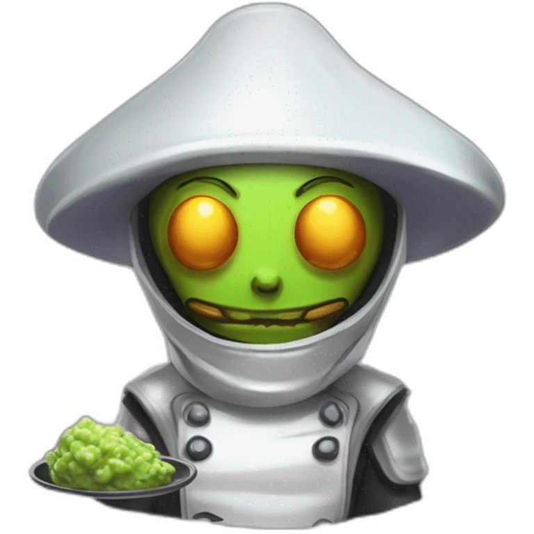 alien chef scifi roguelike rpg style inspired by slay the spire digital art emoji