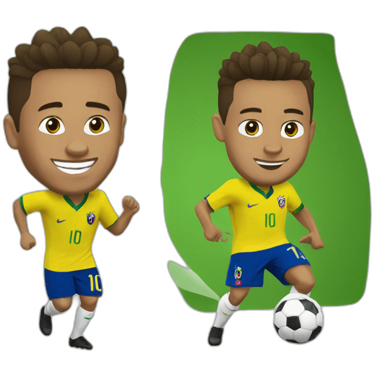 Neymar qui danse avec Ronaldo emoji