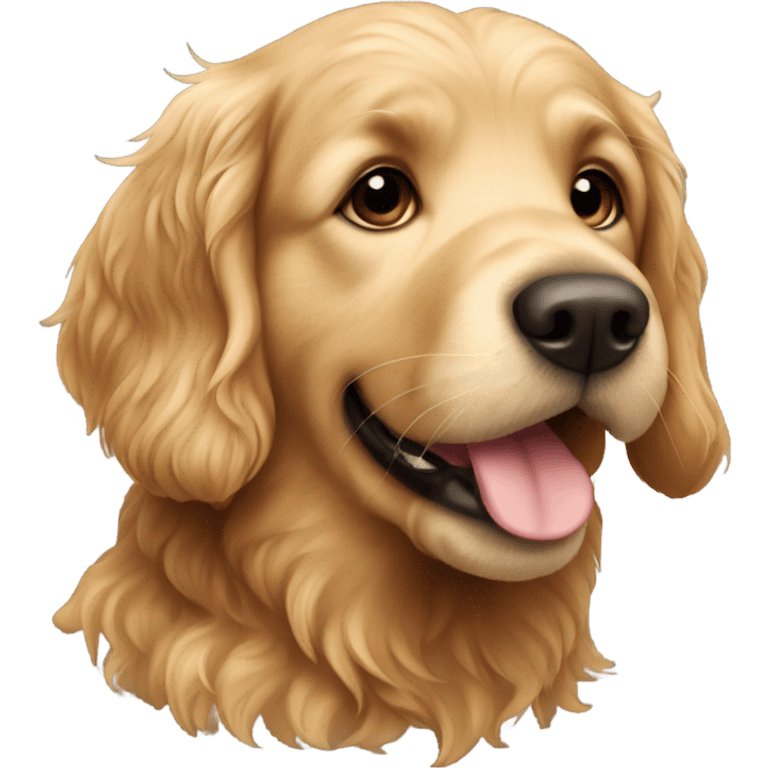 Golden retriever labradoodle  emoji