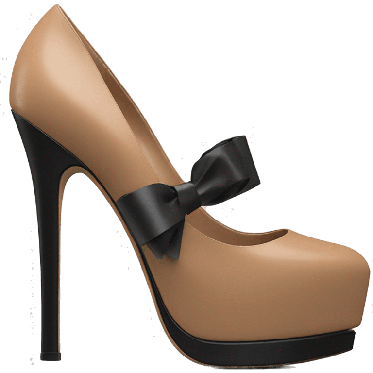 VALENTINO Tan-go PLATFORM PUMP black emoji