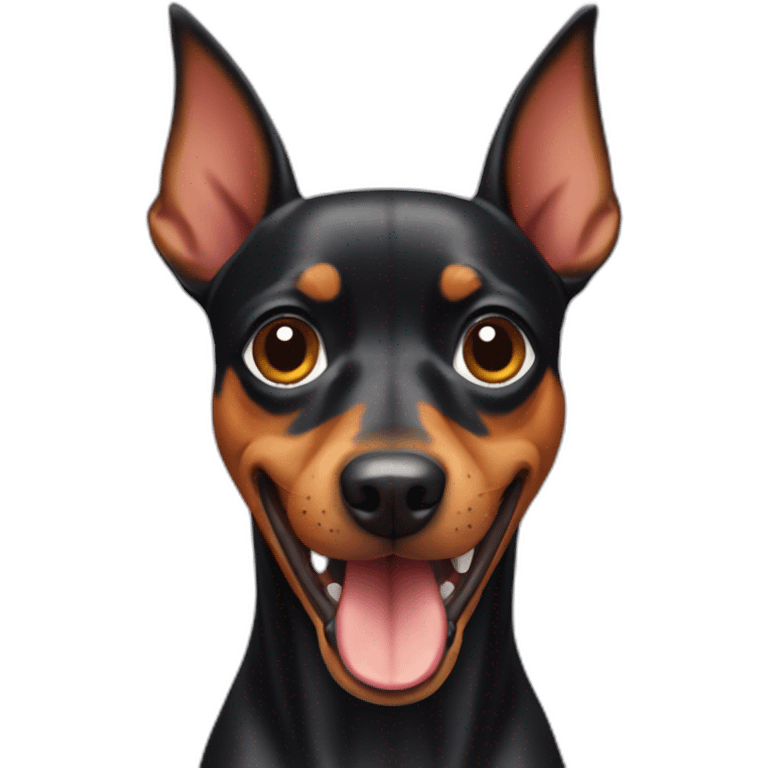 pinscher dog with only one tooth emoji