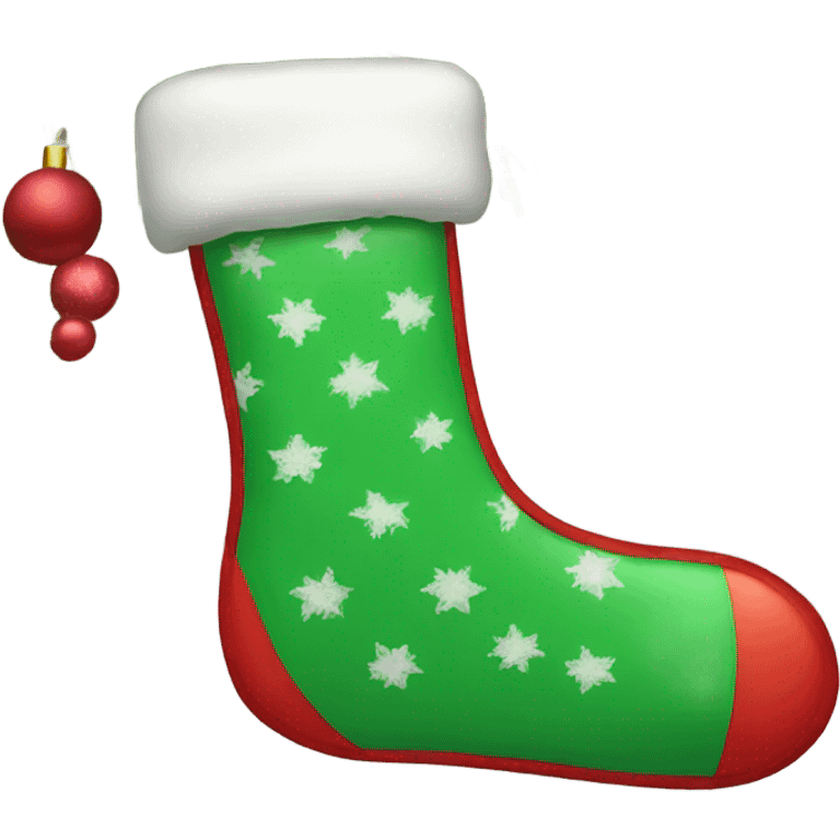 Christmas stocking emoji