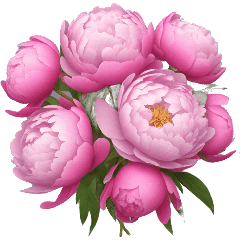 Bouquet of peonies emoji