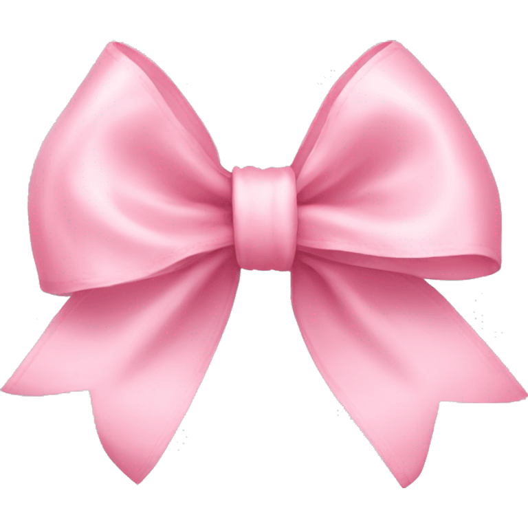 light pink ribbon bow emoji