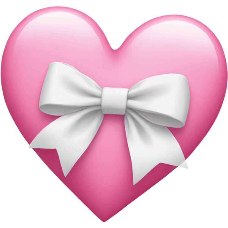 pink heart with white bow emoji