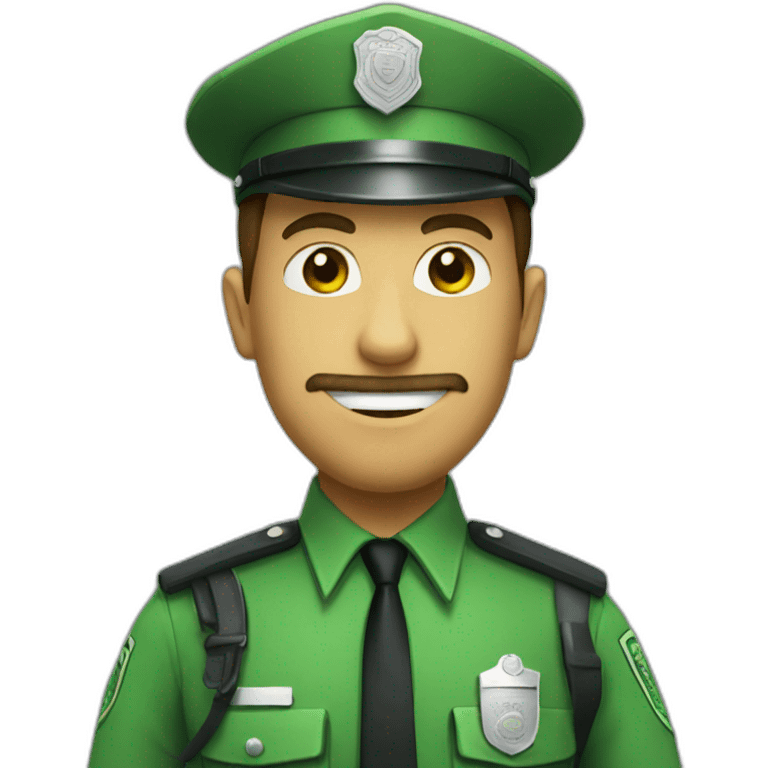 green policeman emoji